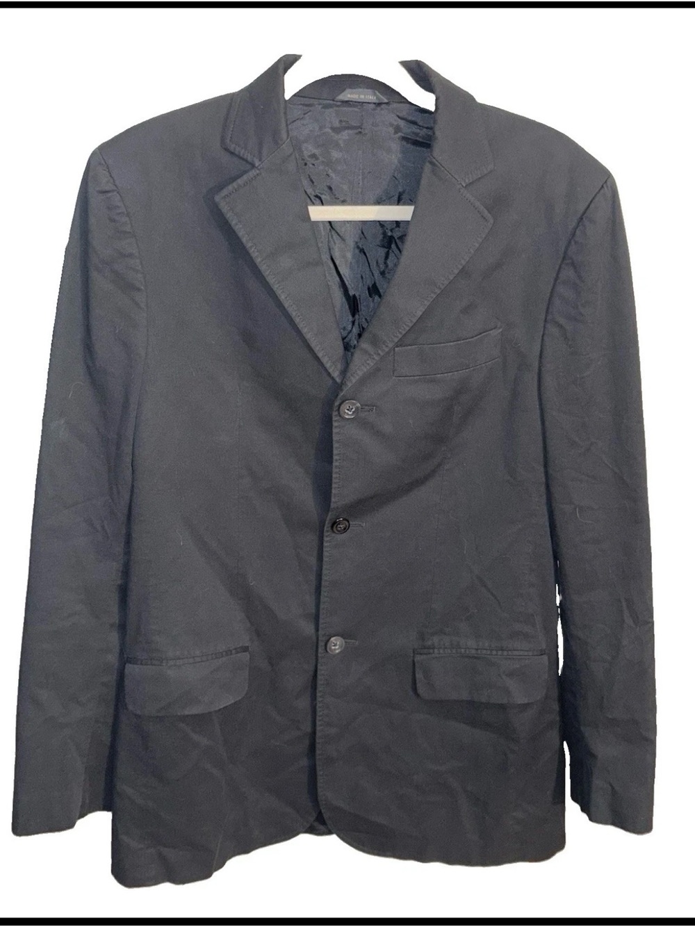 Banana Republic Men's Black Trench-Style Coat